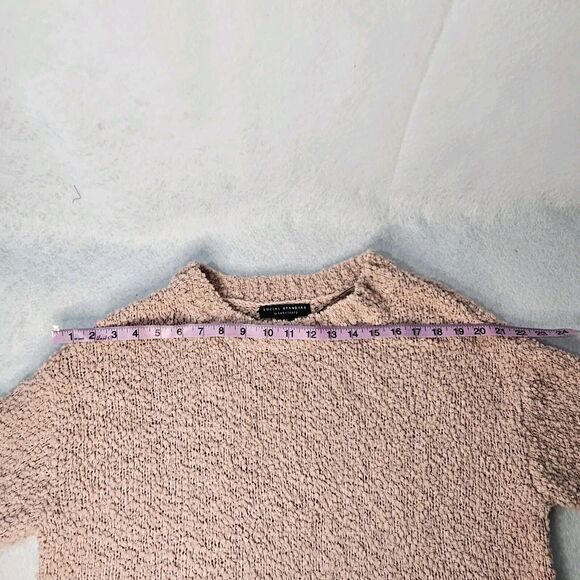 SOCIAL STANDARD By Sanctuary Sz L Pink Blush Knot Sweater Cozy Roundneck - Picture 4 of 6